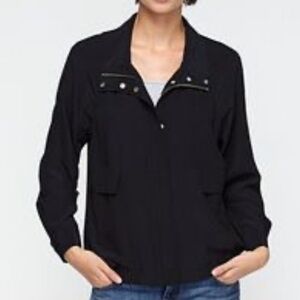 Eileen Fisher Silk Bomber Jacket